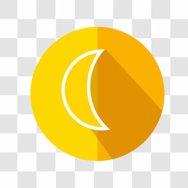 Ay simge. Hava tahmini. Vektör çizim.