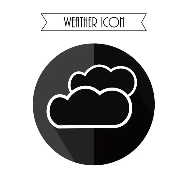 Wolk icoon. weersvoorspelling. vectorillustratie. — Stockvector