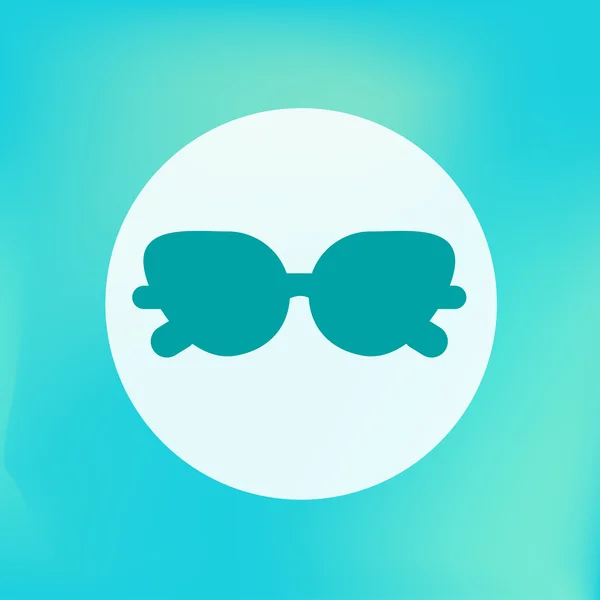 SunGlasses Flat Icon. Weather Forecast. Vector Illustration. — Stock Vector