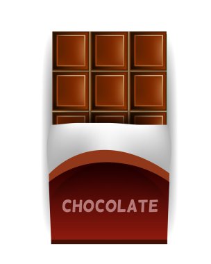 Sarmalayıcı vektör çikolata Bar
