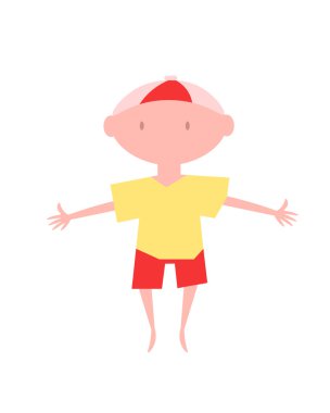 Küçük çocuk. Vektör çocuk