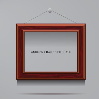 Ahşap çerçeve şablon