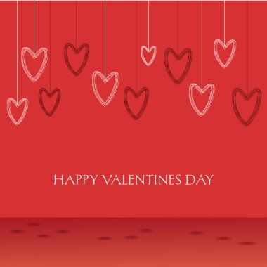 Sevgililer günü kartı üzerinde kalmamasına çok yürekleri vektör