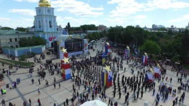 Hava Kiev St Michael St Michael Katedral Meydanı. Avrupa Günü. Freegen