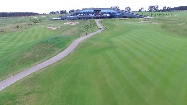 Vídeo aéreo do Clube de Golfe. Centro de golfe — Vídeo de Stock