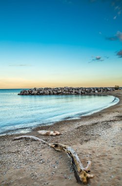 Michigan Gölü manzara resmi