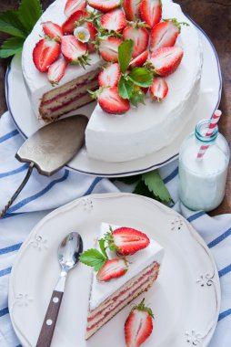 enfes Çilekli pasta