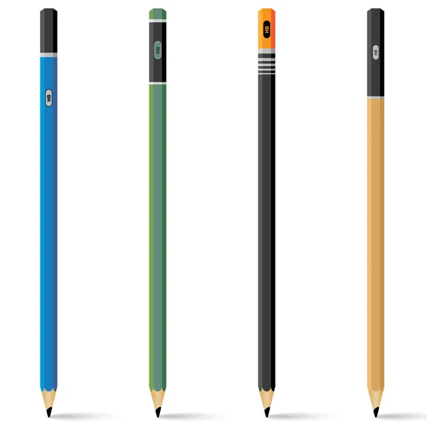 Bleistift isoliert auf weißem Hintergrund. Vektor Carbon Bleistift auf Design. — Stockvektor