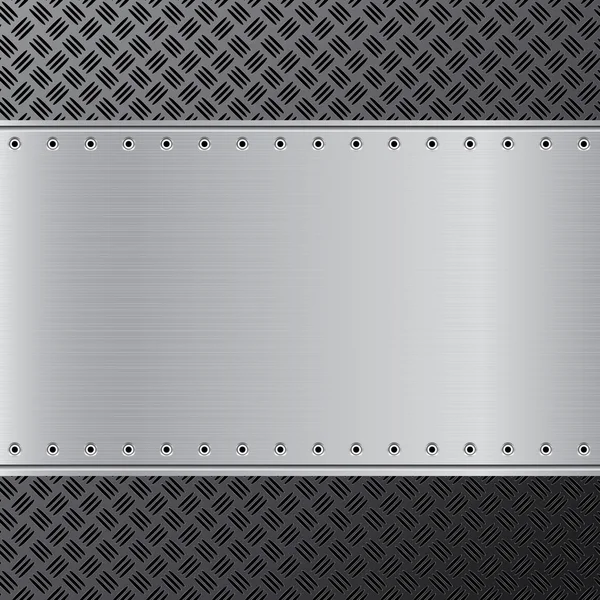 Metallhintergrund. schwarzer und silberner Stahl Hintergrund. Abstrakter Hintergrund. — Stockvektor