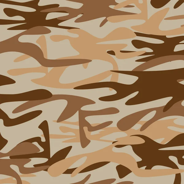 Fondo de camuflaje militar. Camuflaje militar marrón y marrón oscuro . — Vector de stock