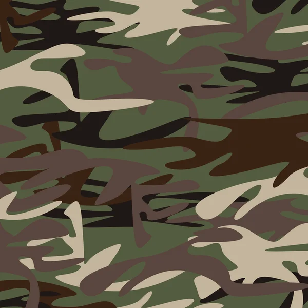 Fondo de camuflaje militar. Camuflaje militar marrón y verde oscuro.Camuflaje militar multicolor . — Vector de stock
