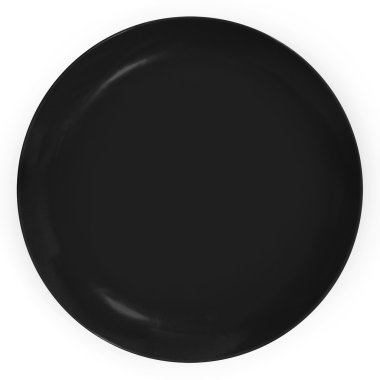 Beyaz arka plan üzerinde izole siyah çanak.