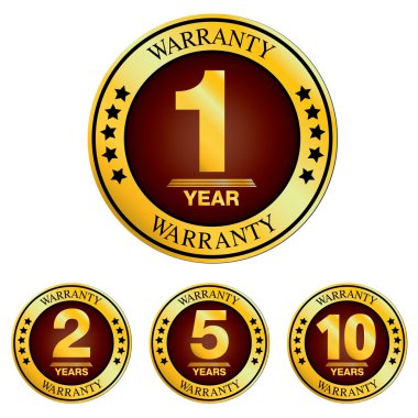 Beyaz arka plan üzerinde izole garanti tasarım.