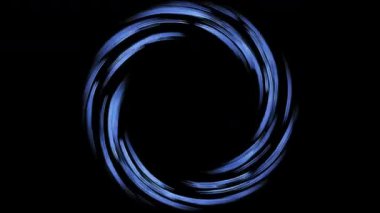 Soyut dairesel enerji deliği etkisi animasyon, sonsuz dönen halkalar