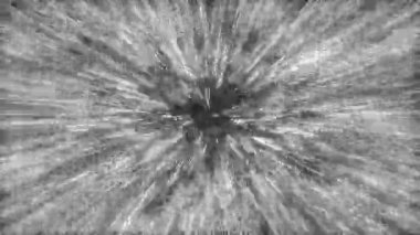 Dinamik ışık hızı tüneli, parlak çizgileriyle hiperuzay sıçraması ve gelecekteki uzay aracı hareketini görselleştiriyor.