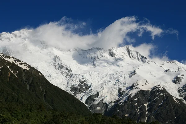 Berg gletscher Mt Cook bereik — Stockfoto