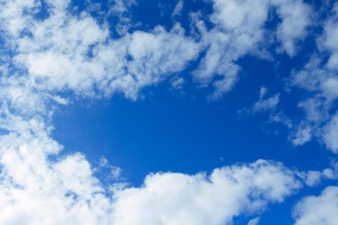 Bulutlu gökyüzü scape