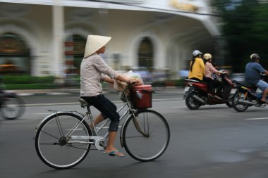 Vietnam kadın Bisiklete binme