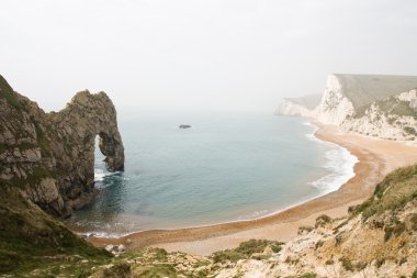 Doğal Durdle kapı, Lulworth Cove manzara