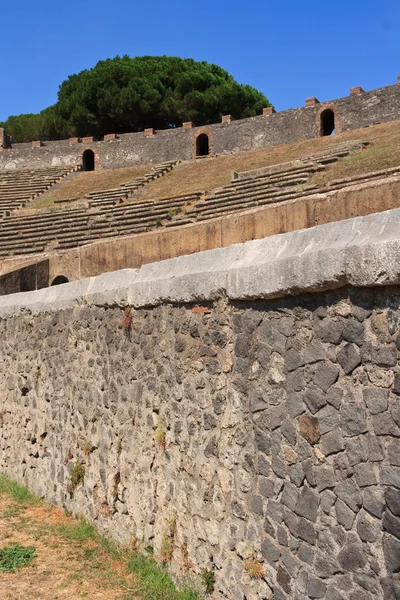 Parede do Coliseu de Pompeia — Fotografia de Stock