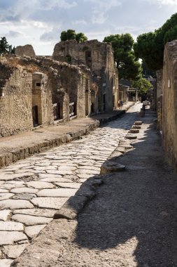 Ancient Herculaneum Street clipart