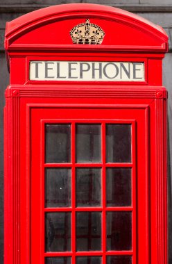 British Red London Phone Box clipart