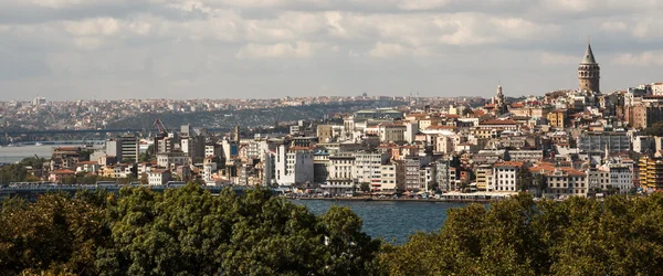 Istanbul, türkische Landschaft über den Bosporus — Stockfoto