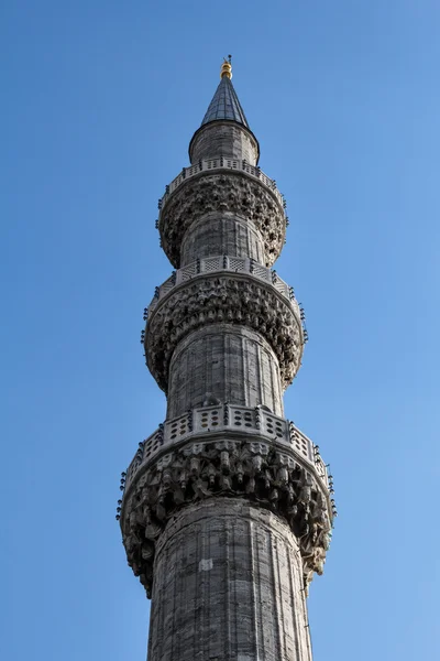 Tower Close Up, La Mosquée Bleue, Istanbul, Turquie . — Photo