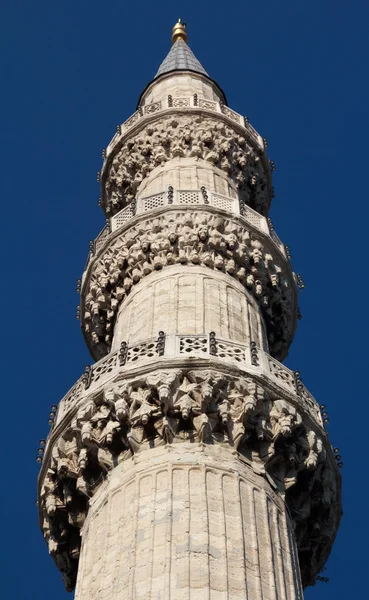Wieża, Zamknij się, Błękitny Meczet Istanbul — Zdjęcie stockowe