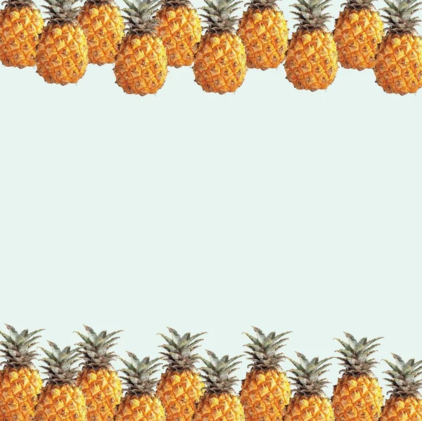 Una piña en la técnica de triangulación — Vector de stock