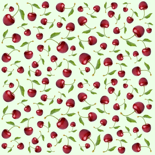 Patroon met cherry — Stockvector