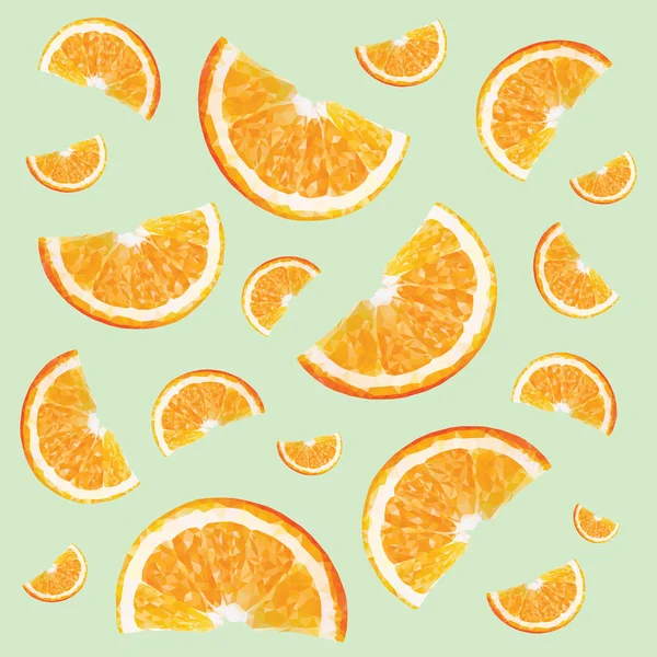 オレンジとパターン — ストックベクタ