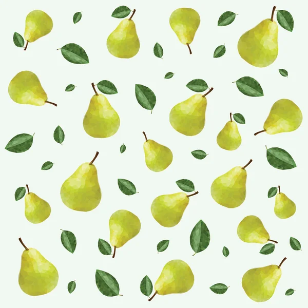 PEAR patroon in triangulatie techniek — Stockvector