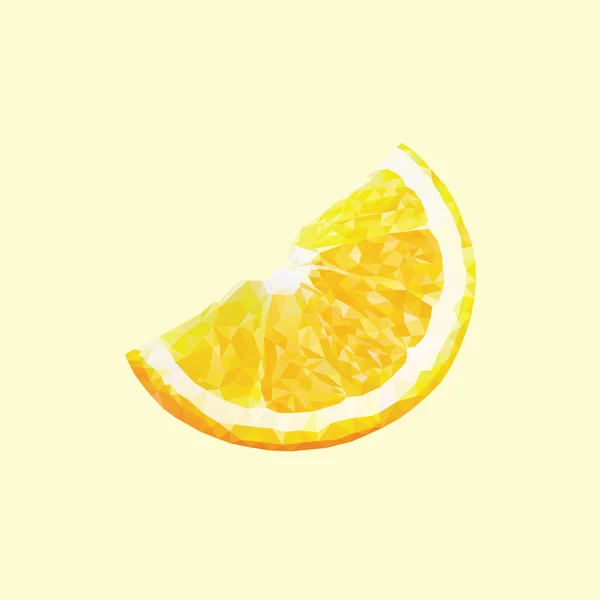 Una naranja o limón — Vector de stock