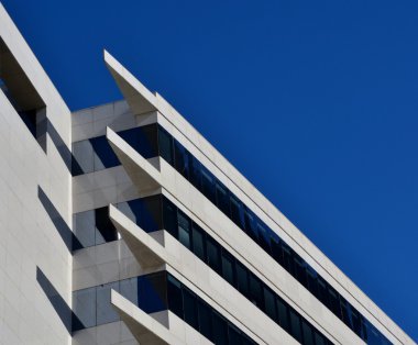 mavi ve beyaz mimarisi