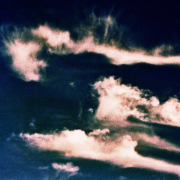 Cloudscape Com Belas Nuvens Brancas Cirrus Céu Azul — Fotografia de Stock