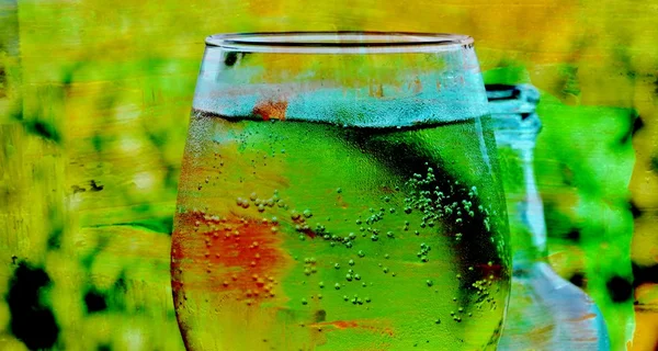 Ice cold jablečného abstrakt — Stock fotografie
