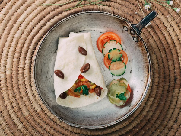 Tortilla mexicana vegana casera —  Fotos de Stock