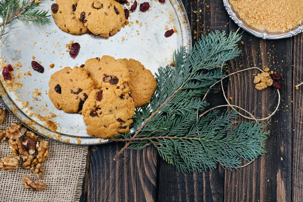 Kekse auf dem Holztisch — Stockfoto