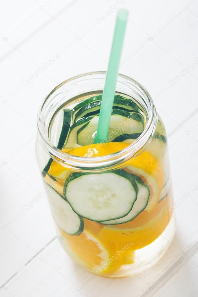 Fruit infused water.