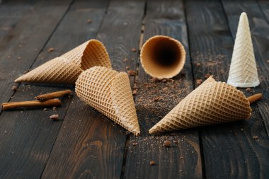 Boş dondurma külahları