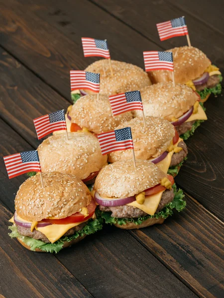 American beef burgers