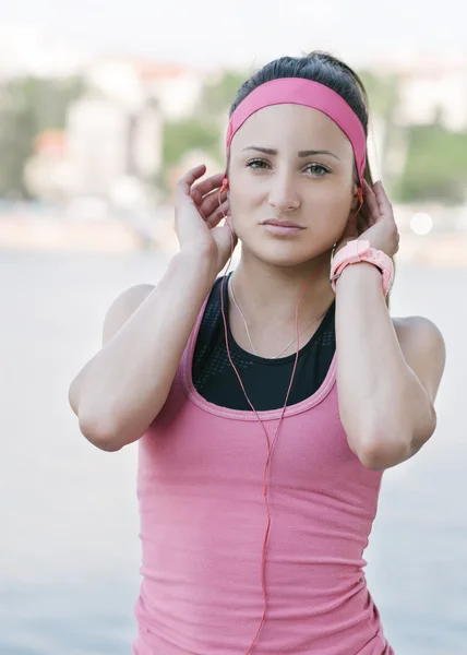 Mujer lista para correr — Foto de Stock