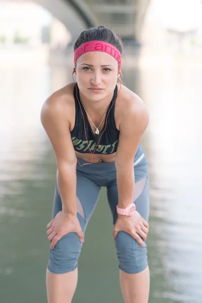 Mujer lista para correr — Foto de Stock