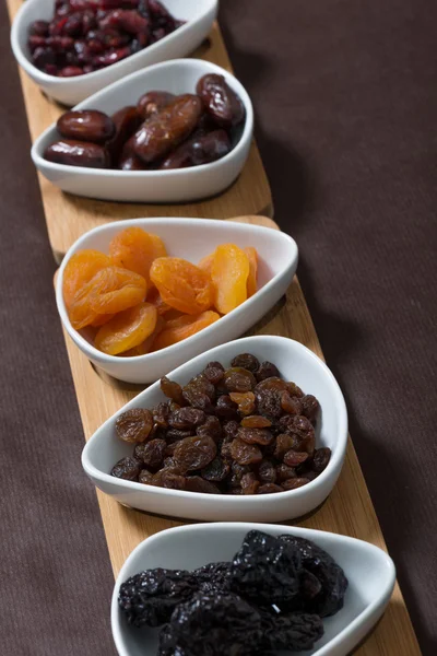 Dried fruit on the vintage table. — Stock Photo, Image