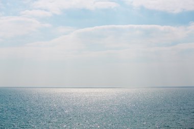 günbatımı, gökyüzü denizde