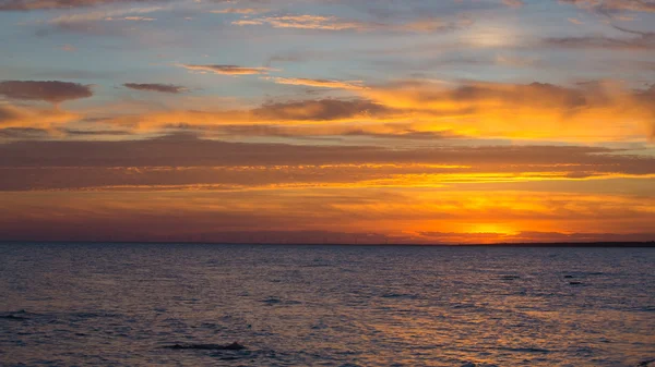 O mar ao pôr do sol, céu Imagens De Bancos De Imagens