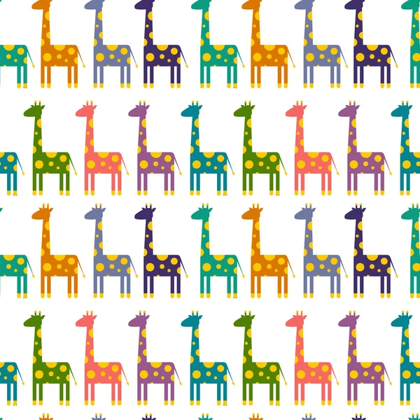 Vektör ile parlak zürafalar ayarla