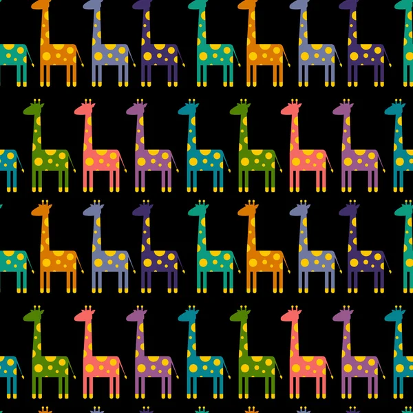 Vektör ile parlak zürafalar ayarla