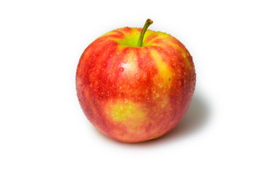 beyaz zemin üzerine kırmızı elma suyu ile damla